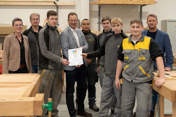 INEO-Auszeichnung WOLF Systembau - Ausbildung, Lehre