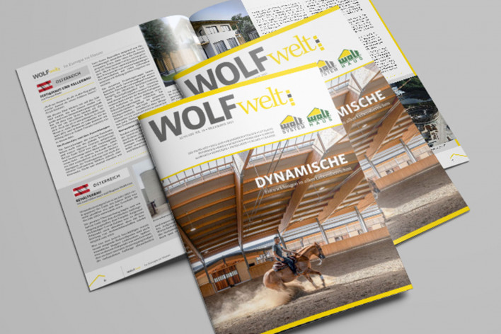 WOLF Welt 2021 - Mitarbeitermagazin WOLF System