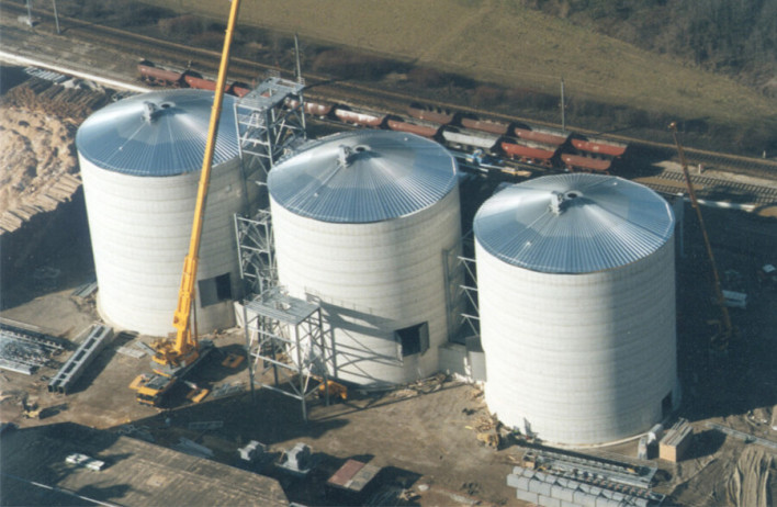 Wood chip silos - Silos industry - WOLF Systembau