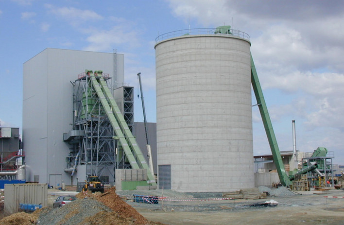 Wood chip silos - WOLF Systembau